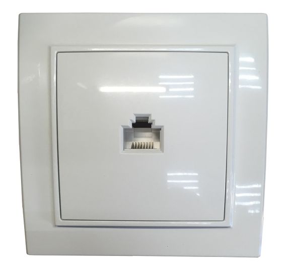 Розетка компьютерная внутренней установки 1-я белая IP20 Malta Ny95000952 | Зображення 2