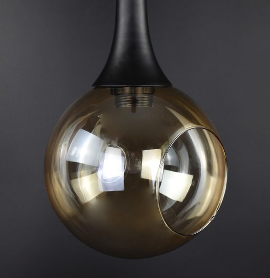 Люстра підвісна LOFT на 1 лампочку 27069 Чорний 40-110х17х17 см. | Зображення 2