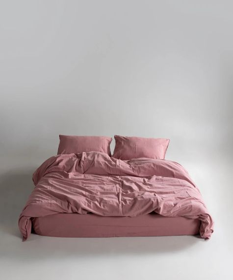 Постельное белье Limasso Stonewashed Ranforce 200 х 220 см Old Rose