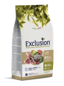 Повнораціонний сухий корм Exclusion Adult Lamb Small Breed з ягням для дорослих собак дрібних порід 0,5 кг