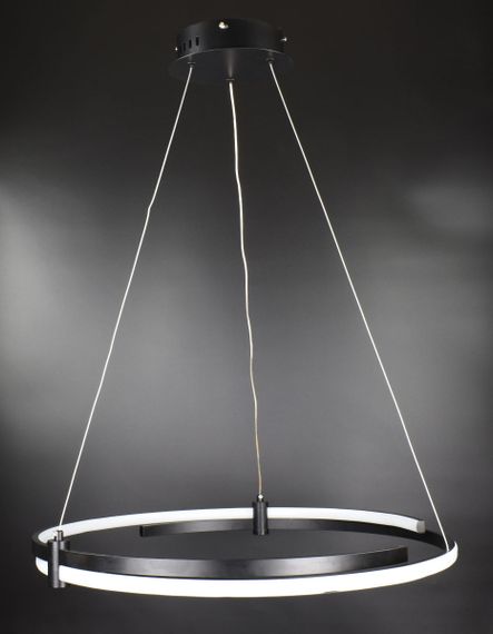 Люстра світлодіодна підвісна LED світильник для квартири на стелю лед 26746 Чорний 40-200х80х80 см. | Зображення 4