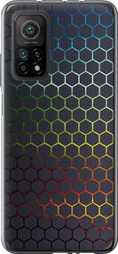 Чехол на Xiaomi Mi 10T Переливающиеся соты "498u-2096-17620"