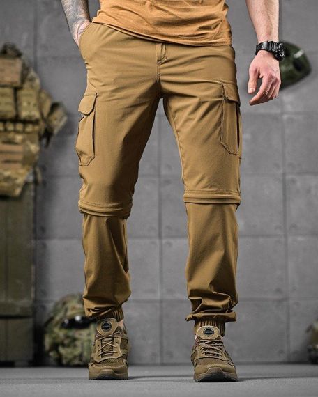 Стрейчеві літні тактичні штани-шорти PARADOX Кайот ДЛ6296 | Зображення 3