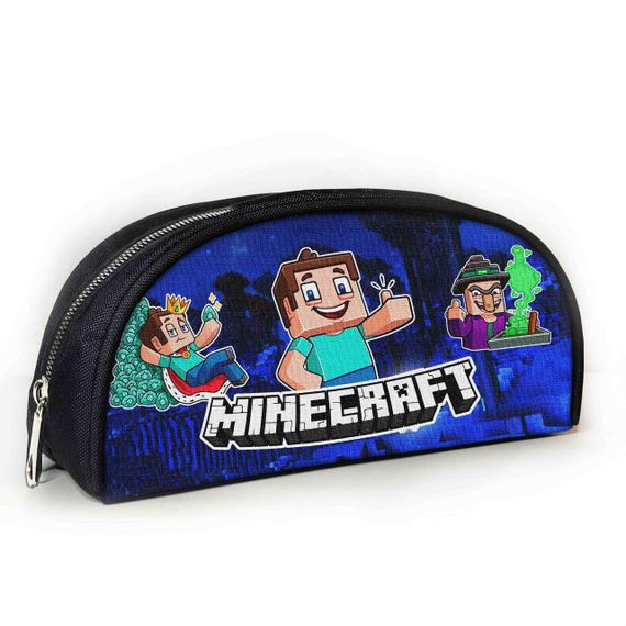 Пенал школьный Minecraft Крипер 23х10х8 см с принтом для мальчика (02824)