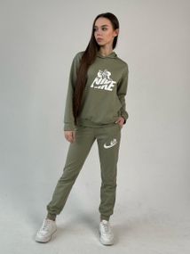 Жіночий спортивний костюм Nike оливковий