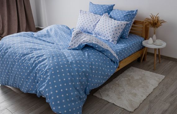 Постільна білизна полуторна ТЕП Light Blue Dots ТЕП 2-00881-25066 150х215 см