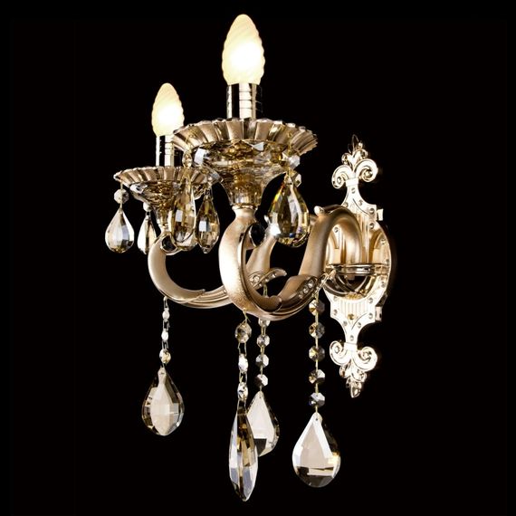 Бра настенное накладное хрустальное свеча классическое BCL-369W/2 E14 | Зображення 1