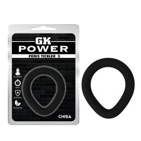Эрекционное кольцо продолговатой формы Chisa GK Power, силиконовое, черный Sex Aura