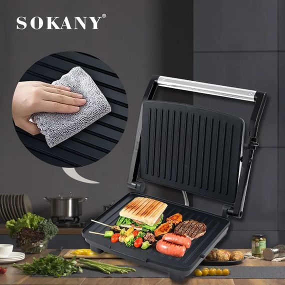 Електричний гриль з антипригарним покриттям XPRO Sokany KJ-210 (45450-KJ-210_1155) | Зображення 5