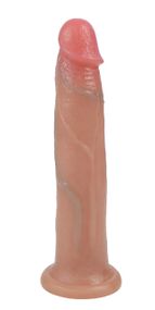 Фалоімітатор на присосці, із м'якого двошарового силікону OYO - Dildo Double Layer Silicone YQW-007 (довжина 19.5 см, діаметр 4