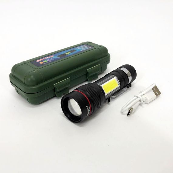 Ручной светильник с мощным лучом Bailong, Ударопрочный водонепроницаемый фонарь, Точечный ручной фонарь HE-64 | Зображення 6