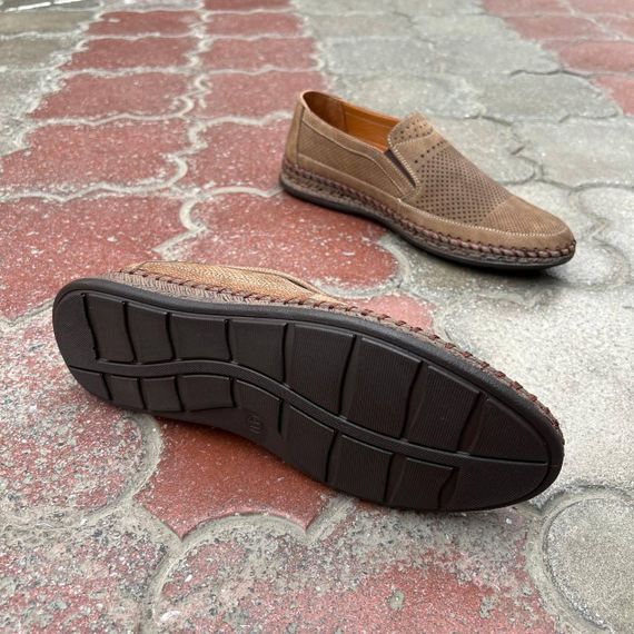 Турецкие мокасины коричневого цвета 40 размер | Зображення 5