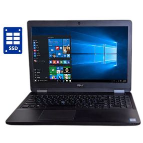 Ноутбук Dell Latitude E5570 / 15.6" (1366x768) TN / Intel Core i3-6100U (2 (4) ядра по 2.3 GHz) / 8 GB DDR4 / 128 GB SSD / Intel HD Graphics 520 / WebCam / Win 10 Pro б/в