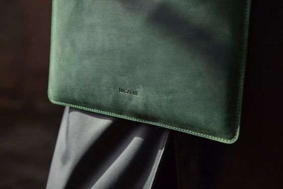 Чохол для ноутбука вінтажний Incarne Stem MacBook Air 15" 2023-2025 stem-green-vintage-air-15 зелений | Зображення 7
