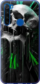 Чехол на Xiaomi Redmi Note 8T Череп-часы "4100u-1818-17620"