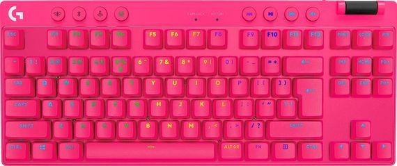 Клавіатура комп'ютерна бездротова Logitech G Pro X TKL Lightspeed Tactile Magenta L920-012159