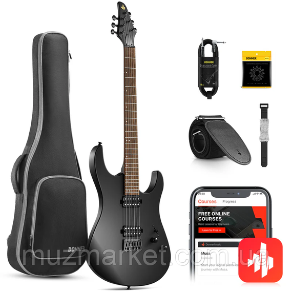 Електрогітара DONNER DMT-100 BLACK (Комплект)