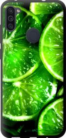 Чохол на Samsung Galaxy M11 M115F Зелені часточки лимона "852b-1905-2448"