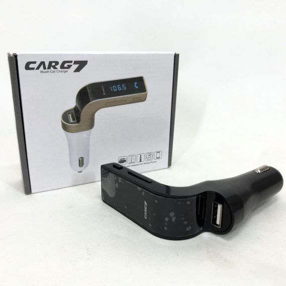 Блютуз фм передавач для автомагнітоли FM MOD G, Fm модулятор для автомобіля, Блютуз трансмітер ZG-890 для авто | Зображення 4