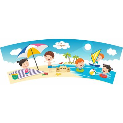 Игрушка для песка Tigres Summer 6 элементов с мельницей и термонаклейкой (39909) | Зображення 2