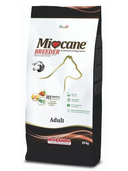 Корм Morando Miocane Adult Lamb and Rice сухий з ягнятком для дорослих собак середніх та великих порід 20 кг