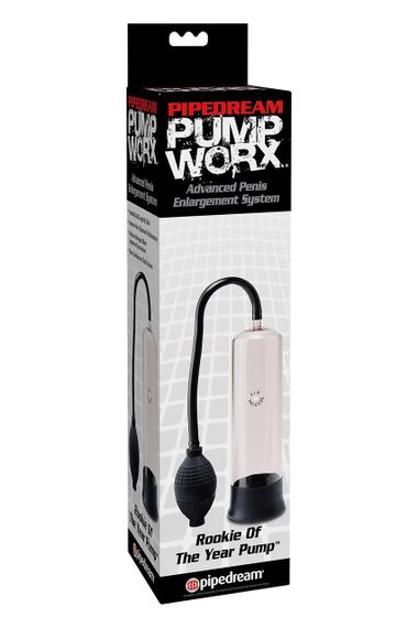 Помпа вакуумна Pipedream Worx Rookie прозора, 57.2 см Sex Aura | Зображення 1