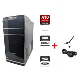 Комп'ютер Medion MS-7800 Tower / AMD A10-5700 (4 ядра по 3.4 - 4.0 GHz) / 6 GB DDR3 / 1000 GB HDD / AMD Radeon HD 7660D Graphics / Зовнішній HDD б/в + Подарунок USB Wi-Fi адаптер + Кабель живлення