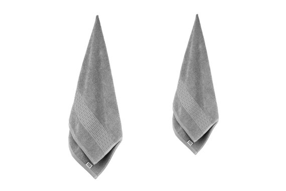 Набір рушників махрових Ardesto Lotus, 50х90см, 70х140см, 2шт, 100% бавовна, сірий (ART2357SG) | Зображення 1