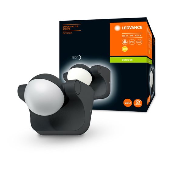 Фасадный светильник ENDURA STYLE SPHERE 8w (600Lm) 3000K (4058075216624) | Зображення 4