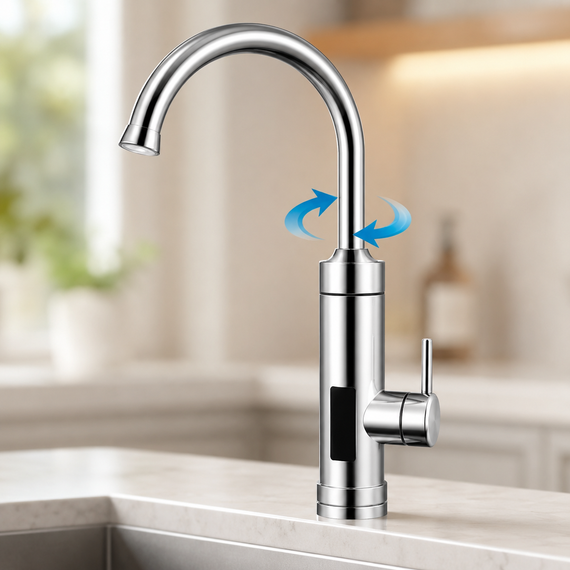Водонагрівач Delimano WATER HEATER RX-016 з LCD-екраном / Водонагрівач підключення знизу | Зображення 3