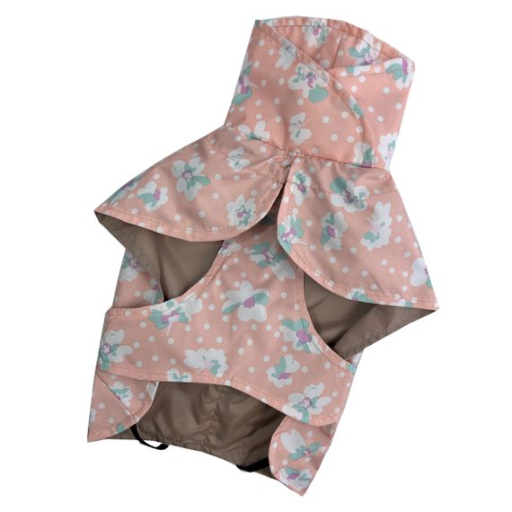 Дощовик плащ квіточки персик 3 | Зображення 2