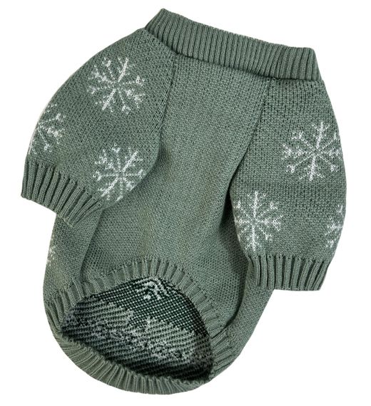 Светр в'язаний Ялинка м'ята Y-353 | Зображення 1