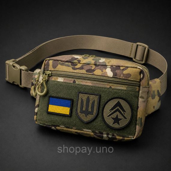 Сумка поясна тактична, Сумка через плече з військової тканини Армійська для чоловіків CM-93 | Зображення 3