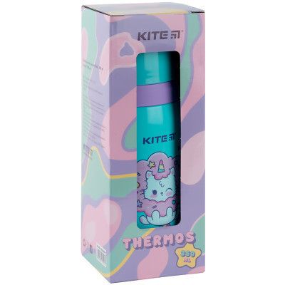 Поильник-непроливайка Kite Термос 350 мл, Rainbow Catcorn (K24-301-2) - Топ Продаж! | Зображення 3