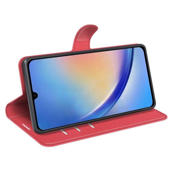 Чохол книжка з кишенями для карт на Samsung Galaxy A54 колір Червоний | Зображення 2