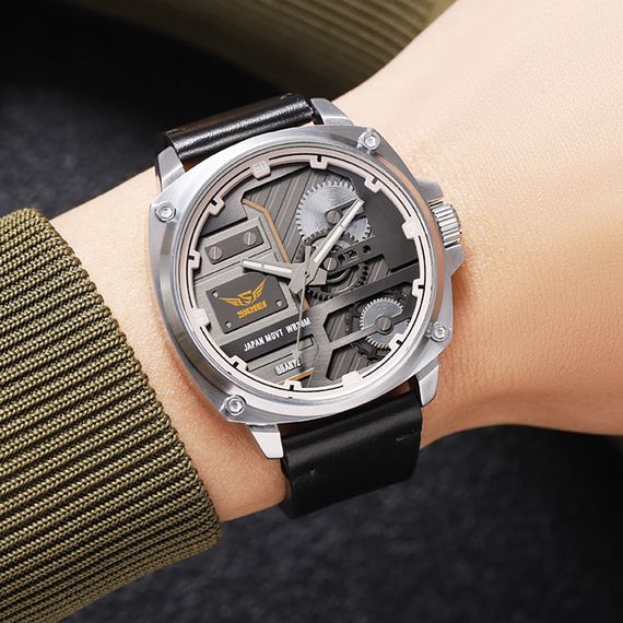 Годинник S2kmei 2289SIBK Silver-Black | Зображення 3