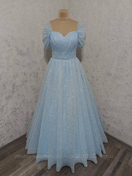 Голуба випускна сукня, 46 розмір