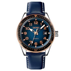 Годинник S2kmei 9232LRGBU Rose-Gold Blue Leather