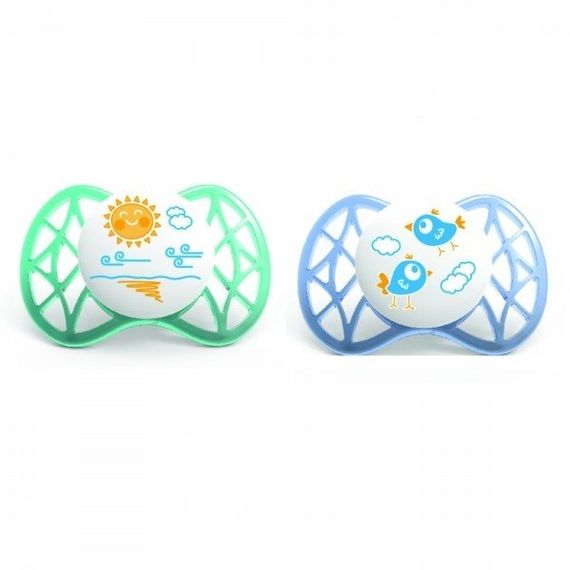 Пустышка симетрическая Nuvita Air 0м+ 2шт. для мальчика NV7061Boy (NV7061Boy) | Зображення 1