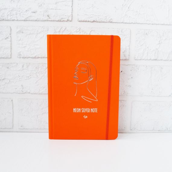 Блокнот 4Profi Neon silver note  orange 96 листов 904426