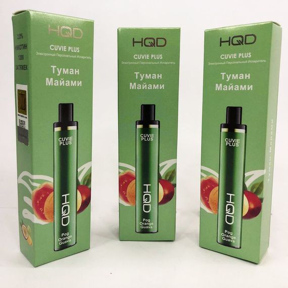 Одноразовая pod-система HQD Cuvie PLUS 1200 puffs. Туманы Майами | Зображення 3