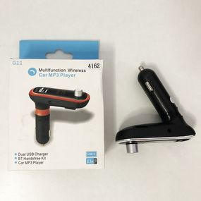 FM Трансмітер в машину SmartUS G11 BT ФМ модулятор автомобільний. WX-851 Колір: срібло