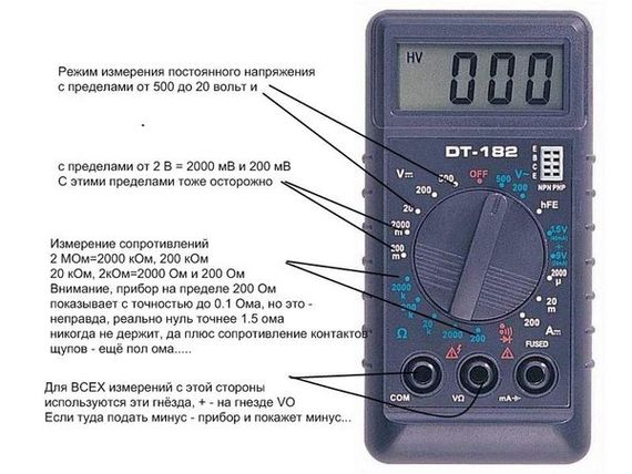 Хороший мультиметр для дому DT-182, Тестер професійний, Мультиметр MR-658 вольтметр тестер | Зображення 1