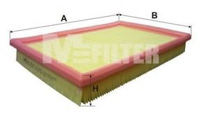 Фільтр повітряний MAZDA 323, 626 2.0-2.2 -98, FIESTA 1.3-1.8 -02 (вир-во M-FILTER) MFILTER K375 на MAZDA 626 Mk III (GD)