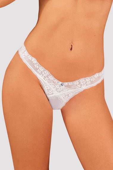 Стринги Obsessive Heavenlly Білі XL/2XL