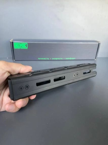 Цівка для АК-47/74 сумісна з обвісом з авіаційного алюмінію Чорна | Зображення 2