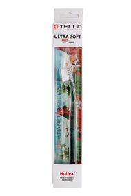 Дитяча зубна щітка Tello Junior 4480 Ultra Soft White (від 5 до 10 років), зелена