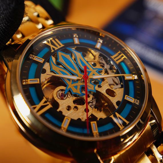 Класичний чоловічий годинник Awarder 025 Sharp Gold Blue | Зображення 4