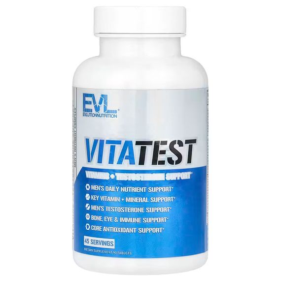 Витамины и минералы для мужчин Evlution Nutrition VitaTest, Men's Nutrient Complex, 90 Tablets