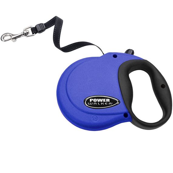 Рулетка Coastal Power Walker Retractable Leash до 7.3 кг, стрічка 3.6 м, синя